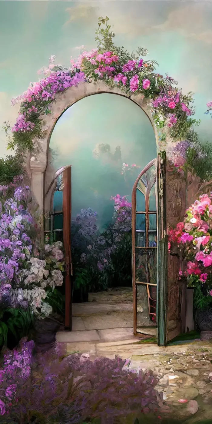 Floral Archway 10X20 Ultracloth ( 120 X 240 Inch ) Backdrop