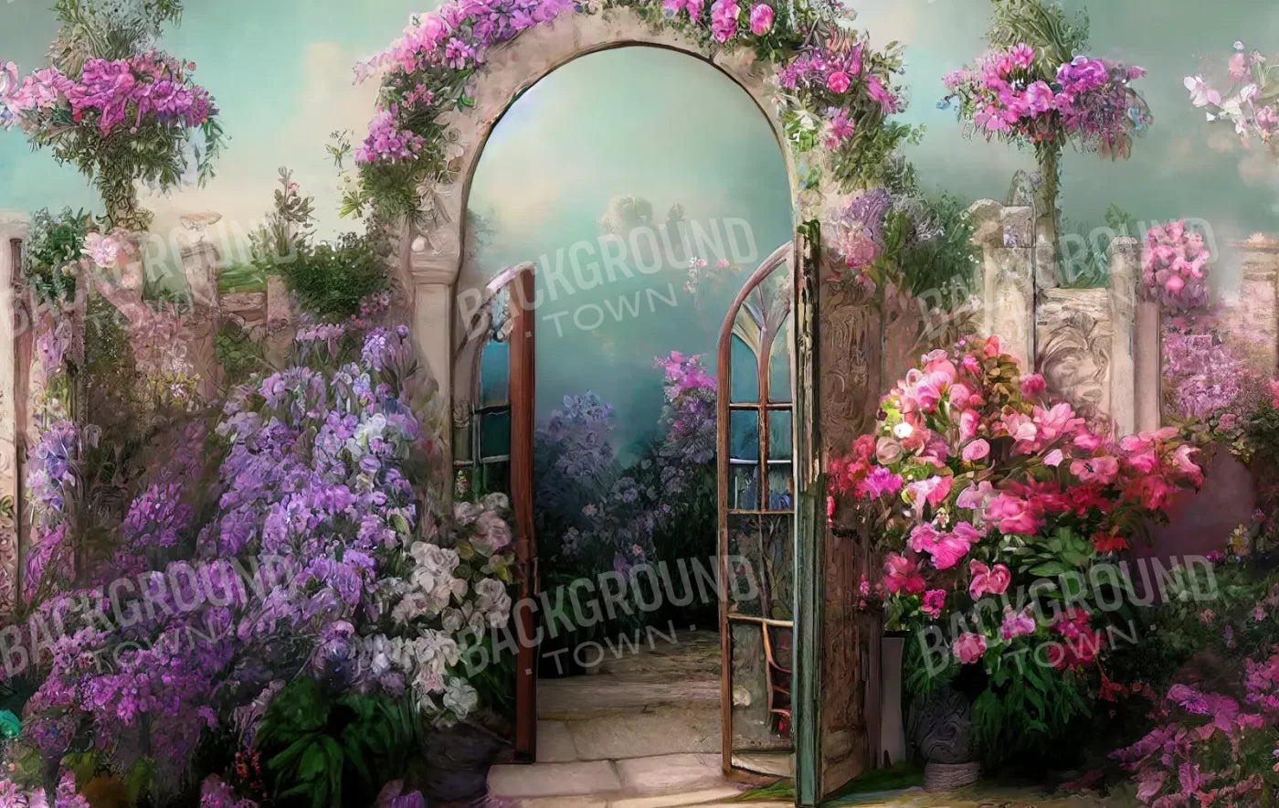 Floral Archway 16X10 Ultracloth ( 192 X 120 Inch ) Backdrop