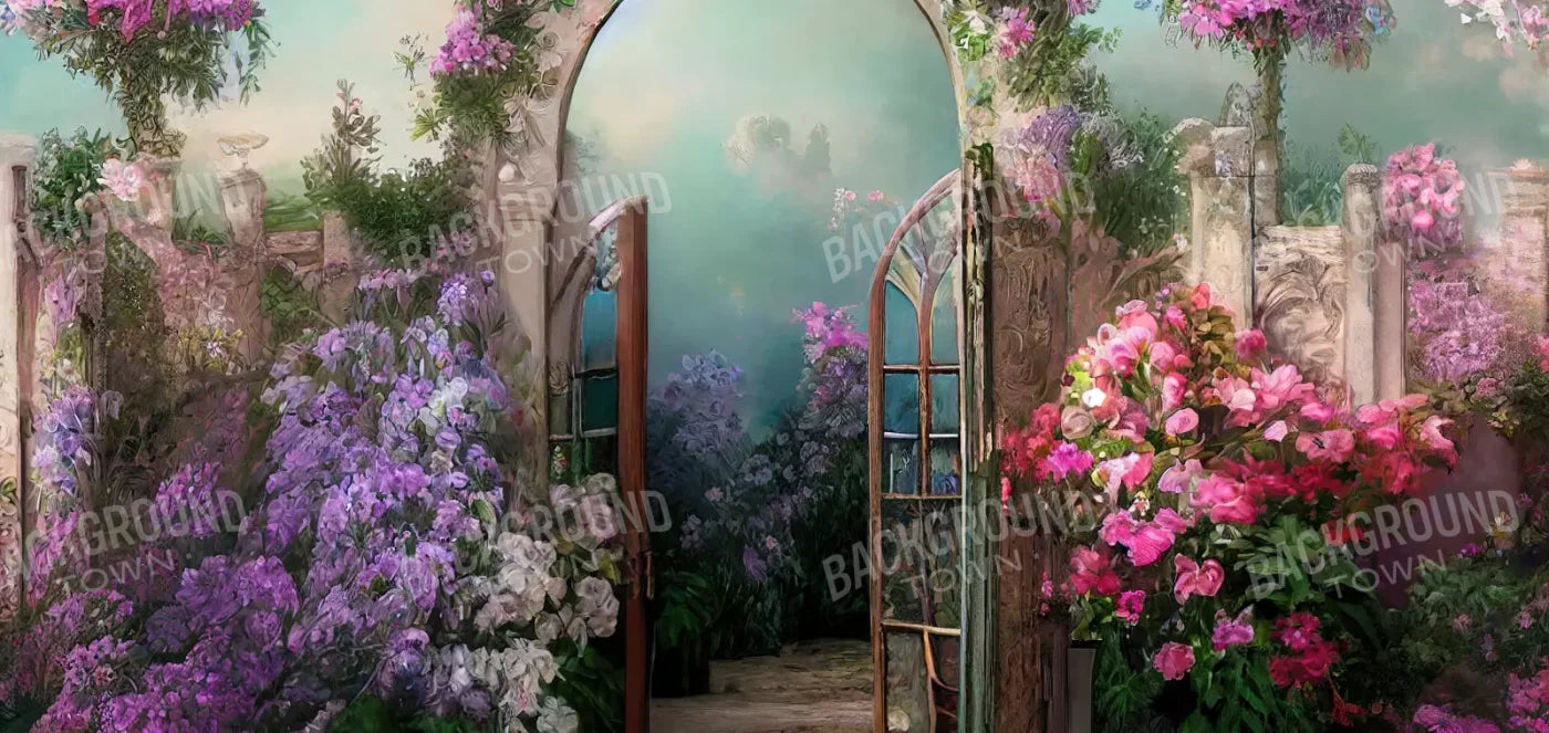Floral Archway 16X8 Ultracloth ( 192 X 96 Inch ) Backdrop
