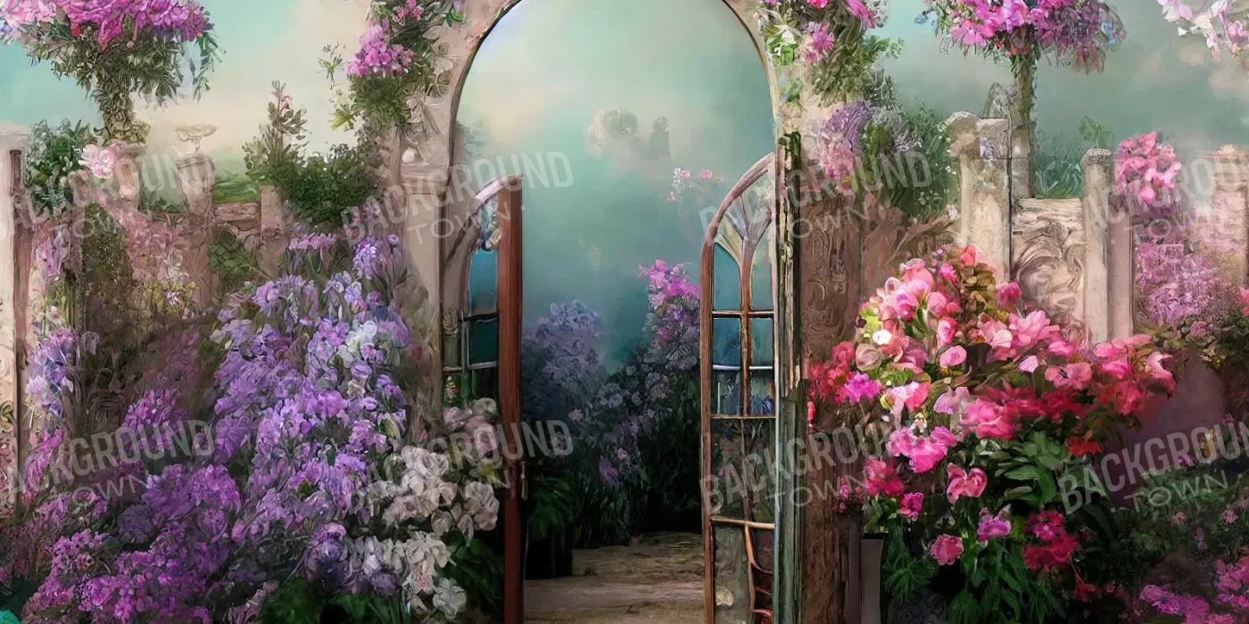 Floral Archway 20X10 Ultracloth ( 240 X 120 Inch ) Backdrop