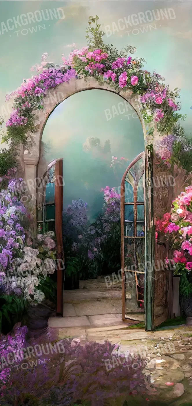 Floral Archway 8X16 Ultracloth ( 96 X 192 Inch ) Backdrop