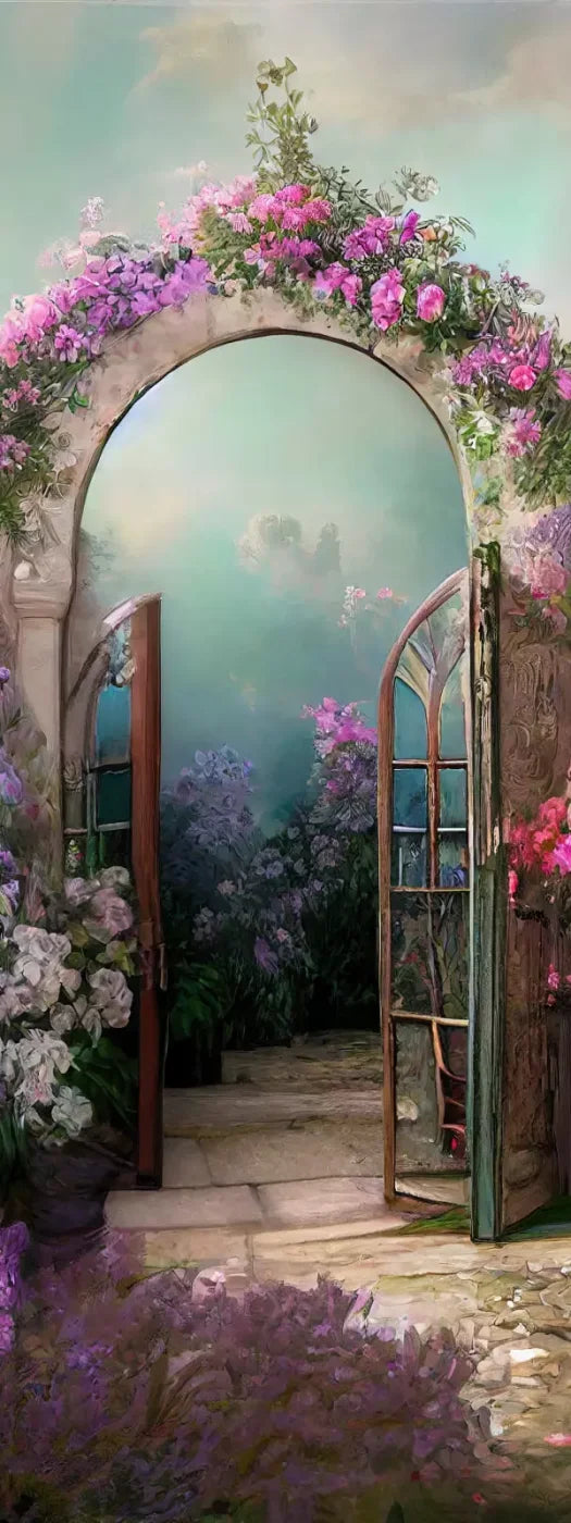 Floral Archway 8X20 Ultracloth ( 96 X 240 Inch ) Backdrop