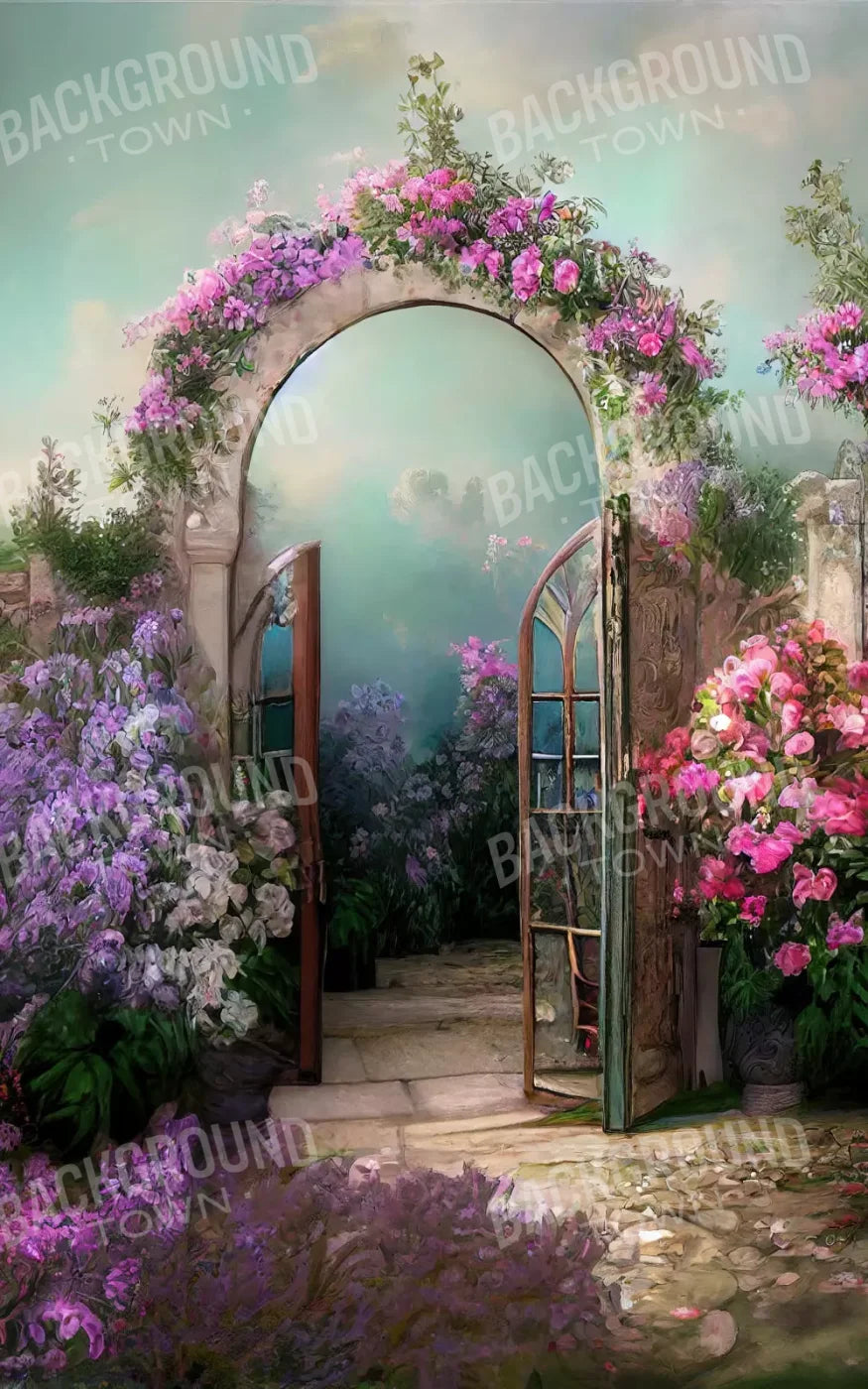 Floral Archway 9X14 Ultracloth ( 108 X 168 Inch ) Backdrop