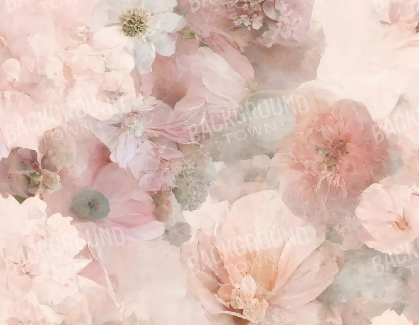 Floral Blush Ii 8X6 Fleece ( 96 X 72 Inch ) Backdrop