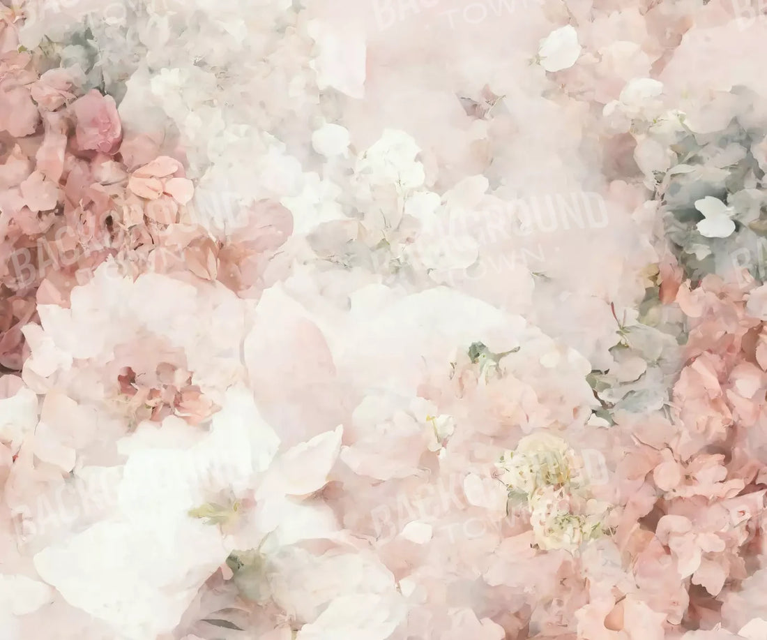 Floral Blush I 5X42 Fleece ( 60 X 50 Inch ) Backdrop