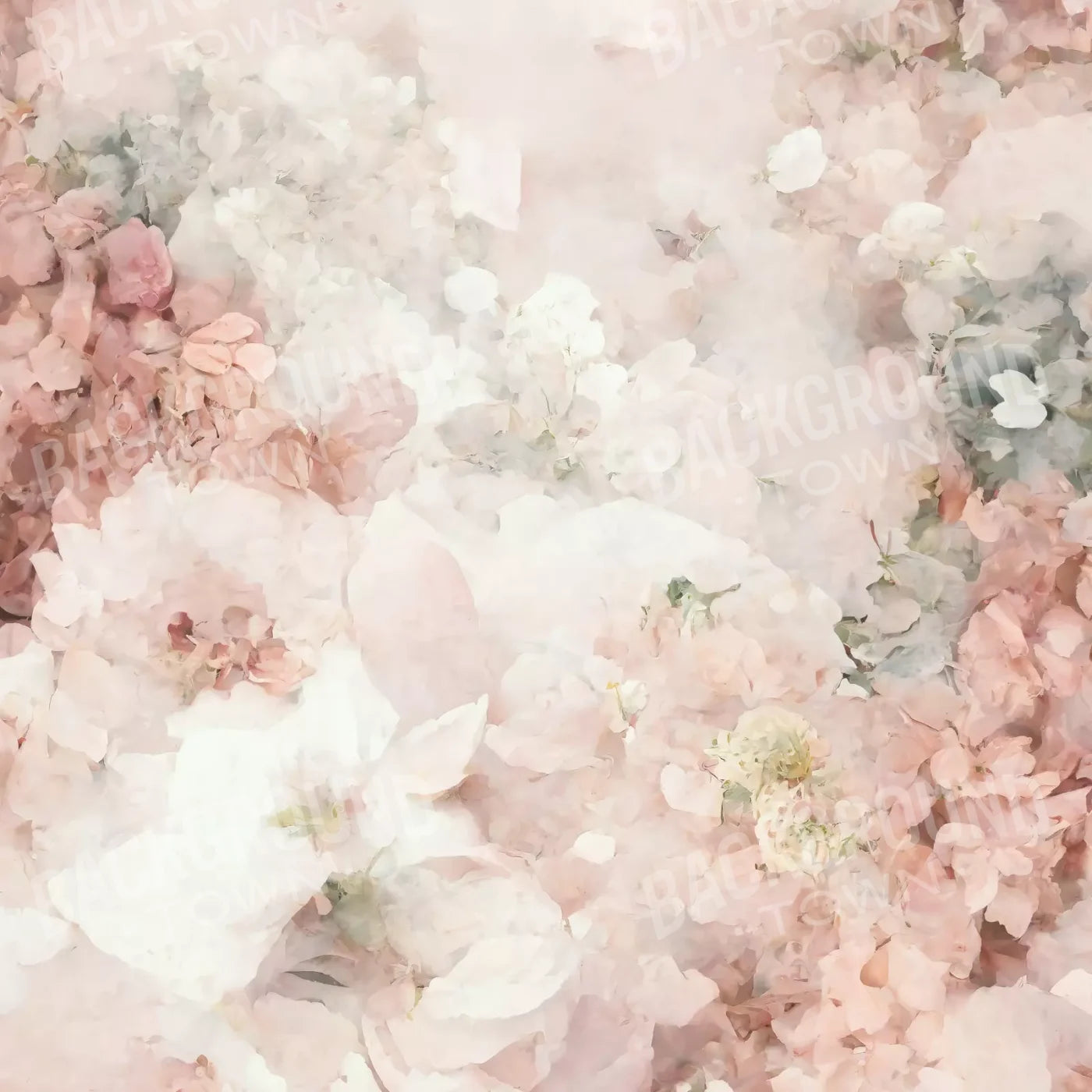 Floral Blush I 8X8 Fleece ( 96 X Inch ) Backdrop