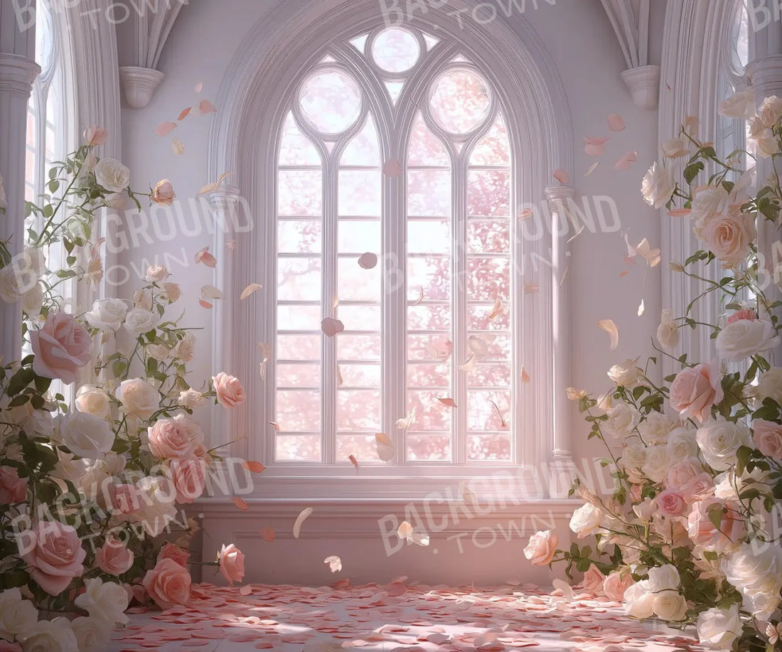 Floral Burst Window 5’x4’2 Fleece (60 x 50 inch) Backdrop