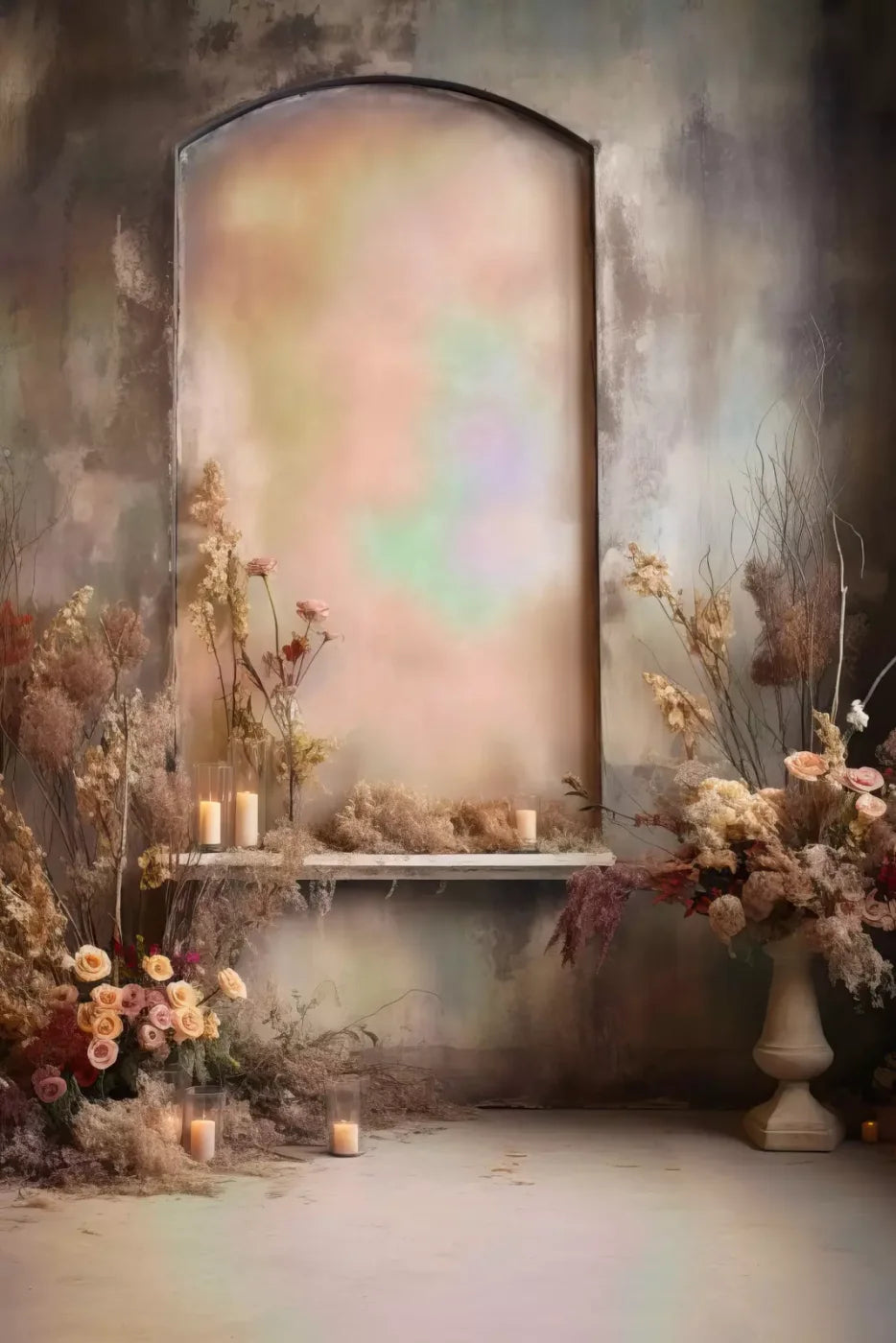 Cocoa Artistry Arch 5X8 Ultracloth ( 60 X 96 Inch ) Backdrop
