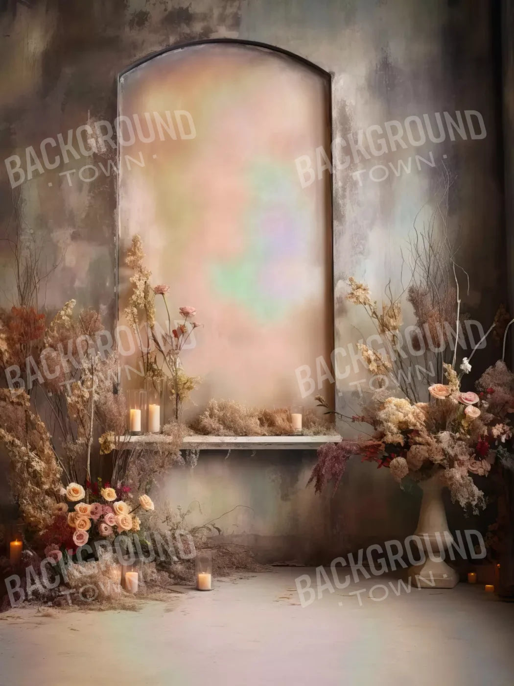Cocoa Artistry Arch 8X10 Fleece ( 96 X 120 Inch ) Backdrop