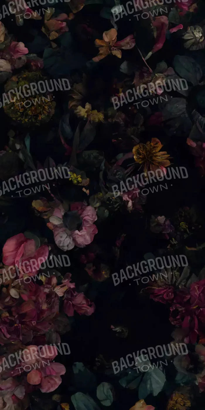 Floral Dark I 10X20 Ultracloth ( 120 X 240 Inch ) Backdrop