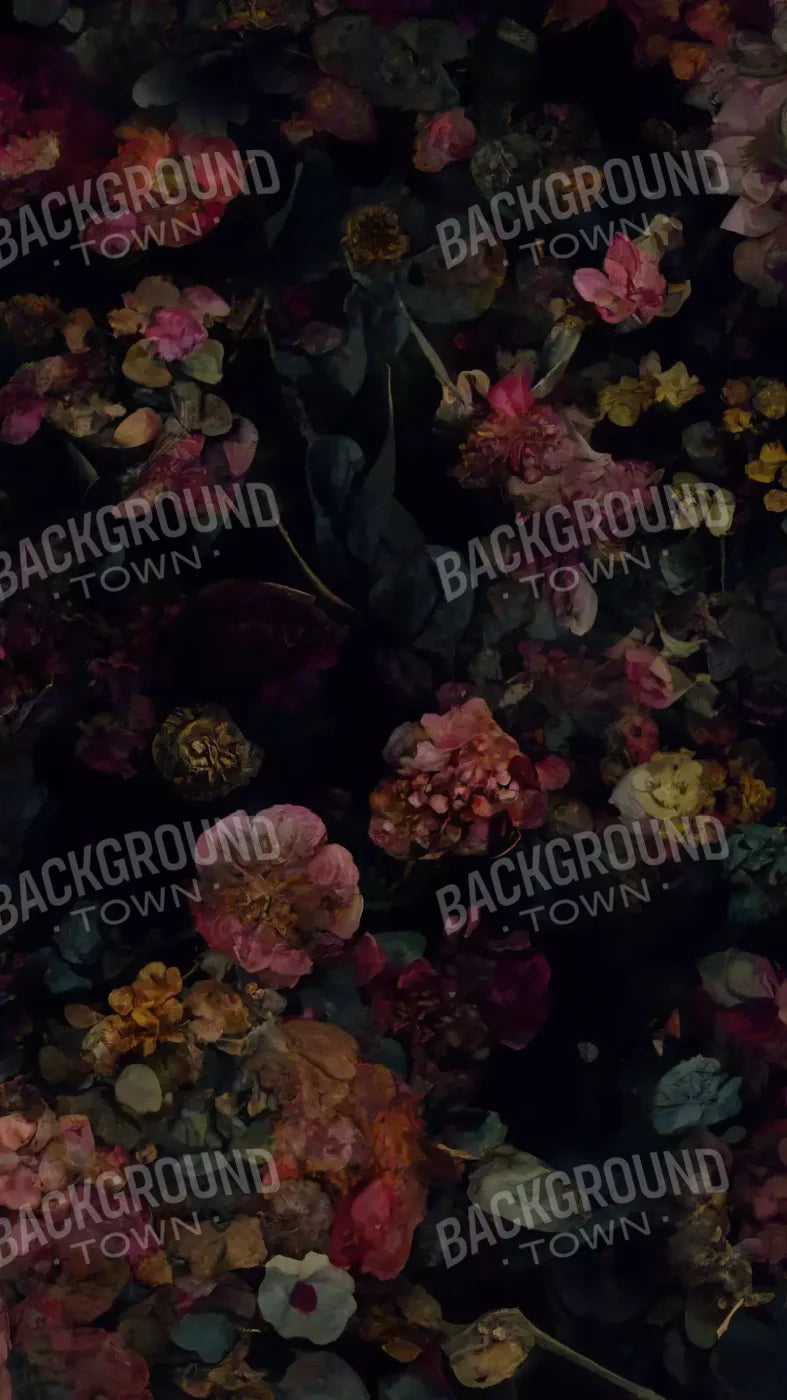 Floral Dark Ii 8X14 Ultracloth ( 96 X 168 Inch ) Backdrop
