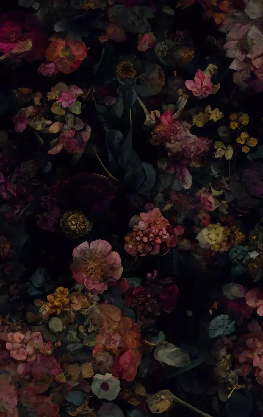 Floral Dark Ii 10X16 Ultracloth ( 120 X 192 Inch ) Backdrop
