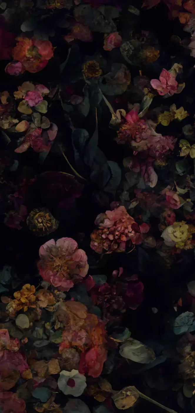 Floral Dark Ii 8X16 Ultracloth ( 96 X 192 Inch ) Backdrop