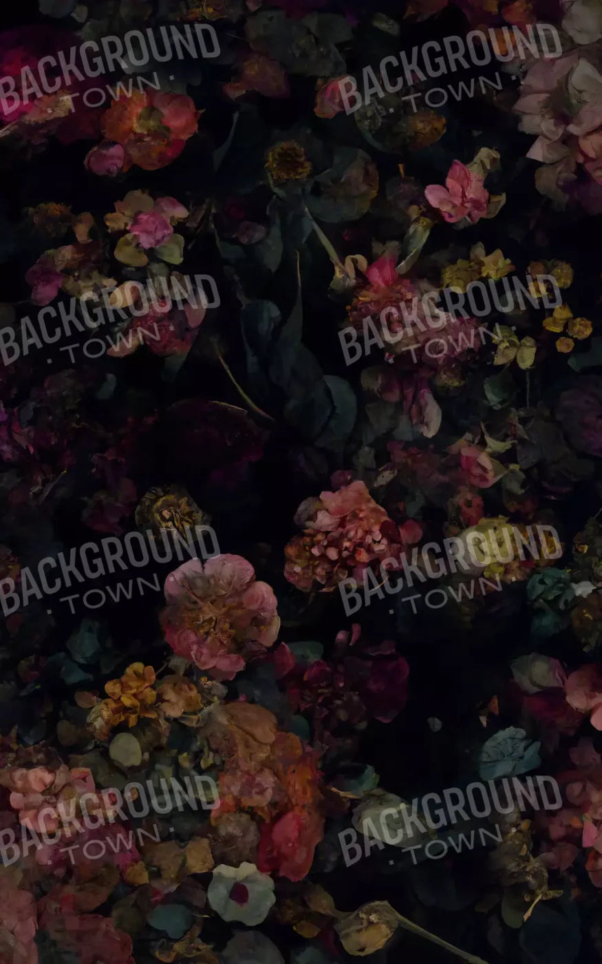 Floral Dark Ii 9X14 Ultracloth ( 108 X 168 Inch ) Backdrop