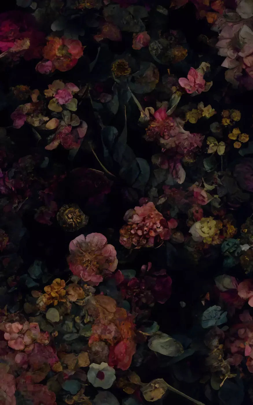 Floral Dark Ii 9X14 Ultracloth ( 108 X 168 Inch ) Backdrop