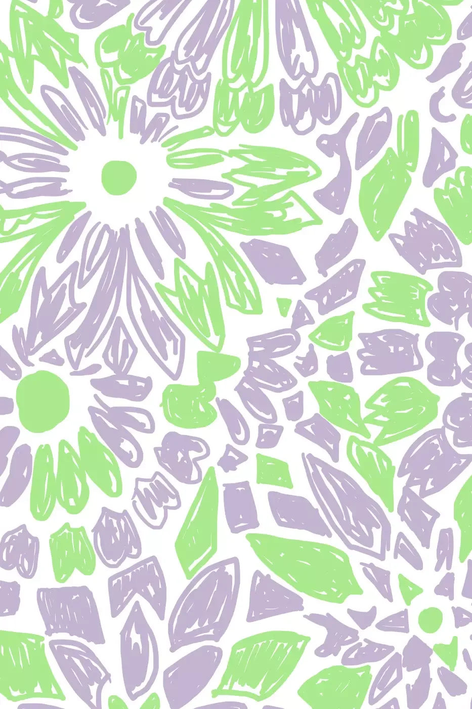 Floral Grey Green Backdrop
