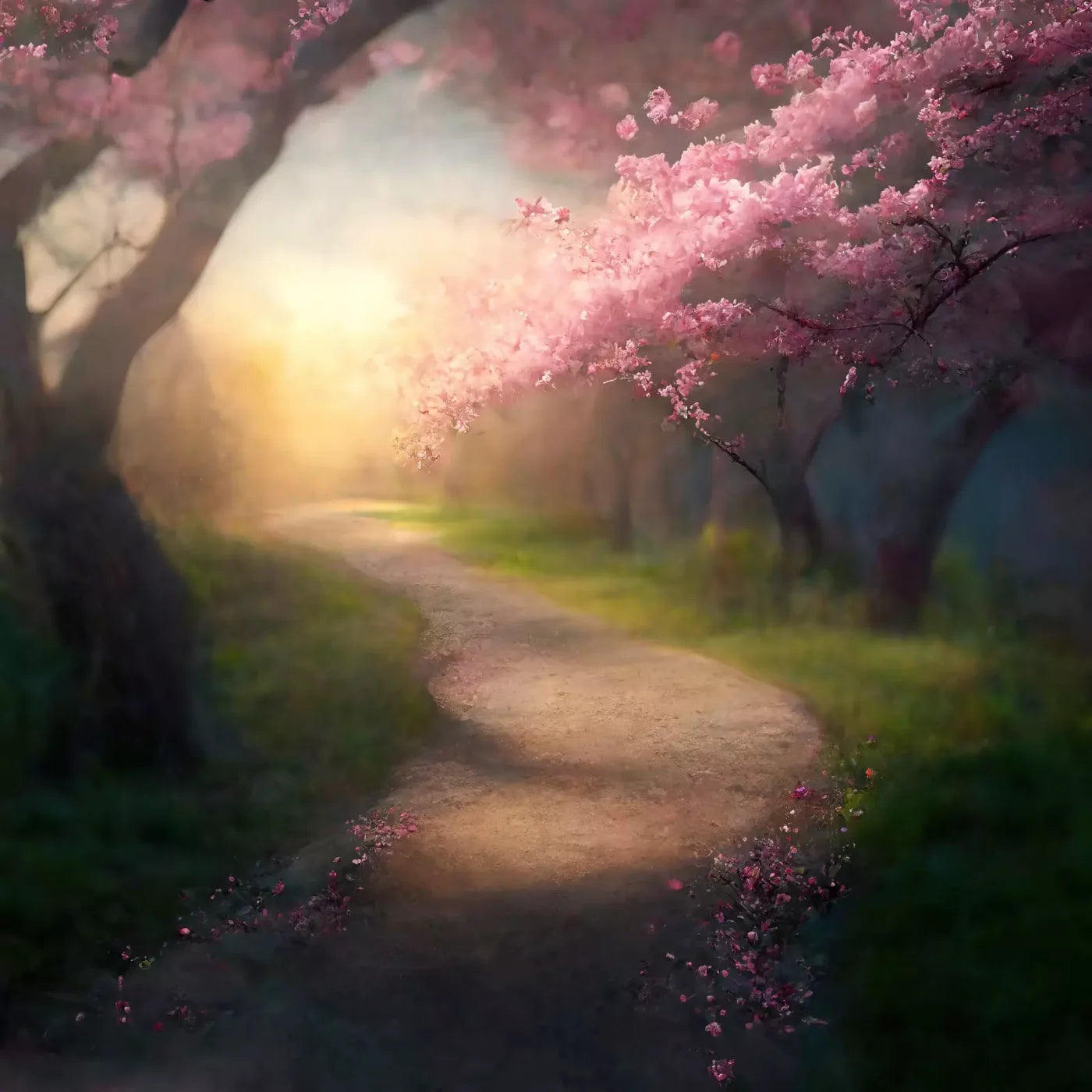 Floral Pathway I 10X10 Ultracloth ( 120 X Inch ) Backdrop