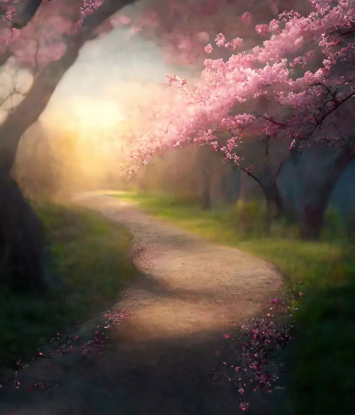 Floral Pathway I 10X12 Ultracloth ( 120 X 144 Inch ) Backdrop
