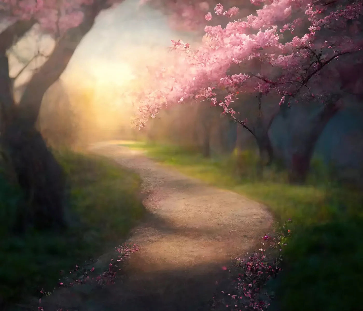 Floral Pathway I 12X10 Ultracloth ( 144 X 120 Inch ) Backdrop
