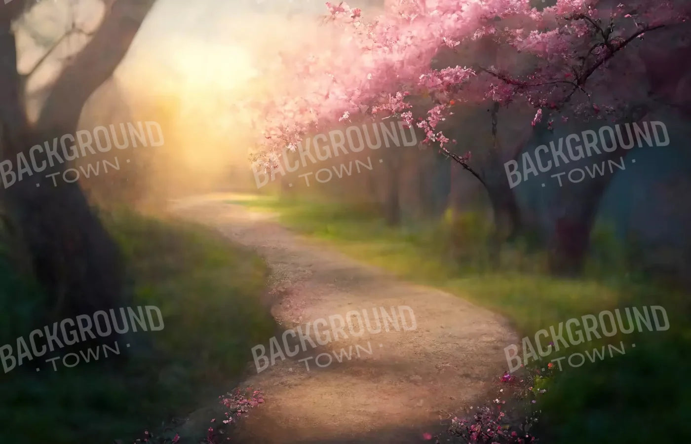 Floral Pathway I 12X8 Ultracloth ( 144 X 96 Inch ) Backdrop