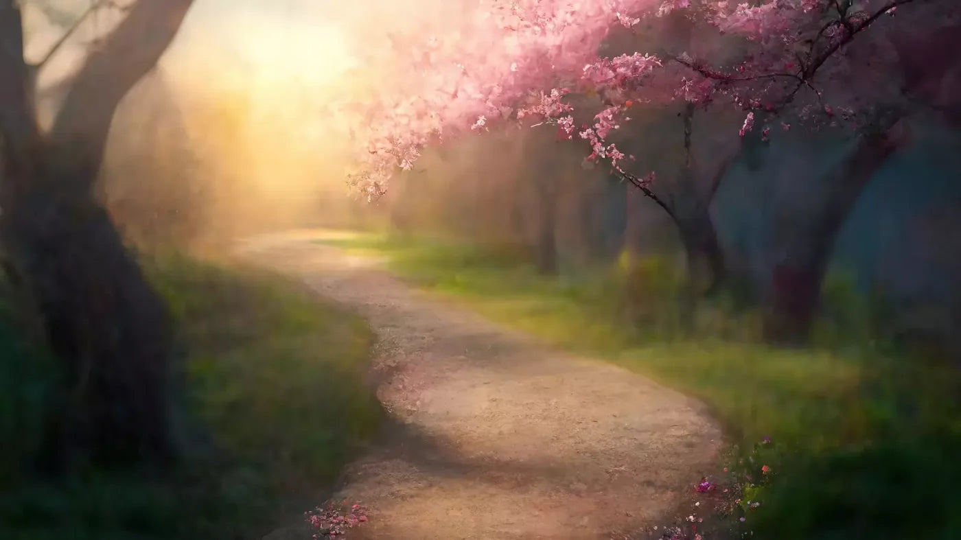 Floral Pathway I 14X8 Ultracloth ( 168 X 96 Inch ) Backdrop