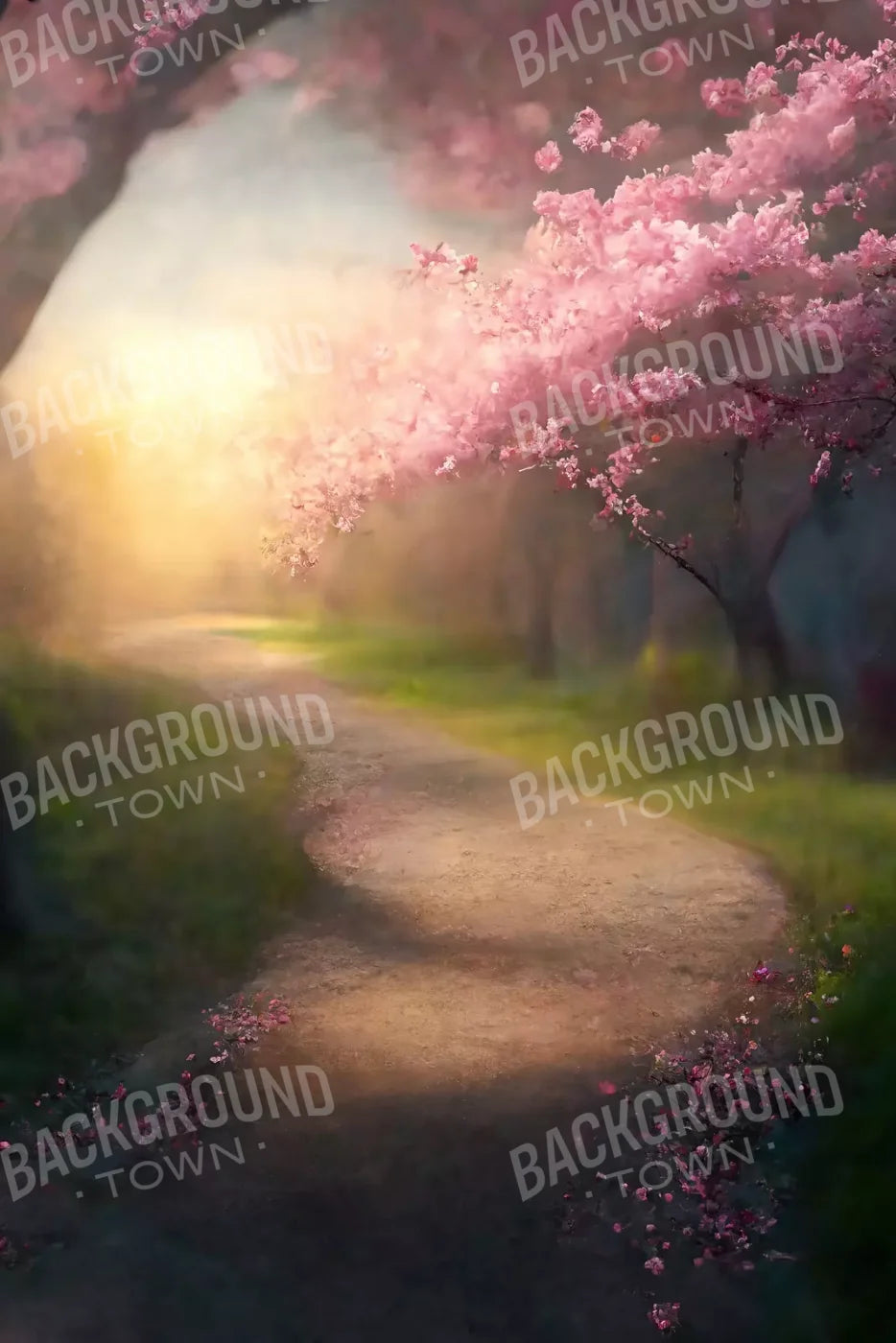 Floral Pathway I 5X8 Ultracloth ( 60 X 96 Inch ) Backdrop