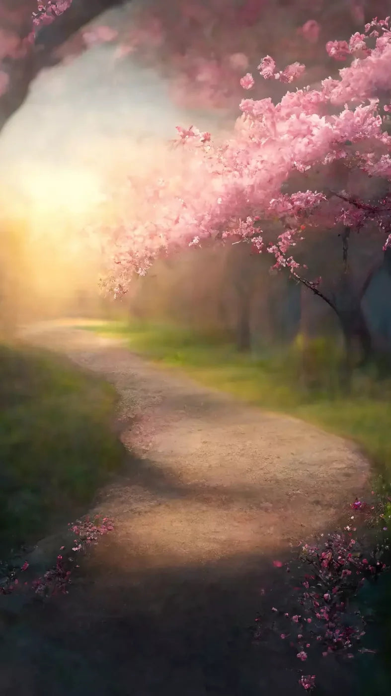 Floral Pathway I 8X14 Ultracloth ( 96 X 168 Inch ) Backdrop
