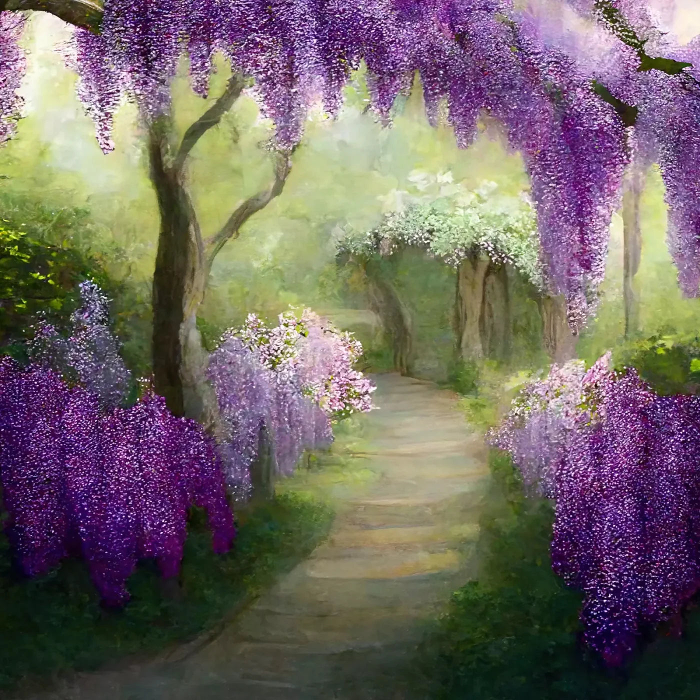 Floral Pathway Ii 10X10 Ultracloth ( 120 X Inch ) Backdrop