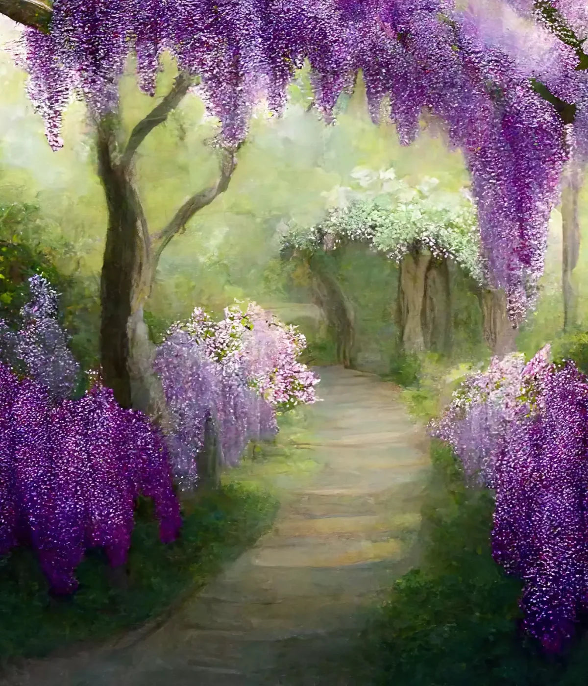 Floral Pathway Ii 10X12 Ultracloth ( 120 X 144 Inch ) Backdrop