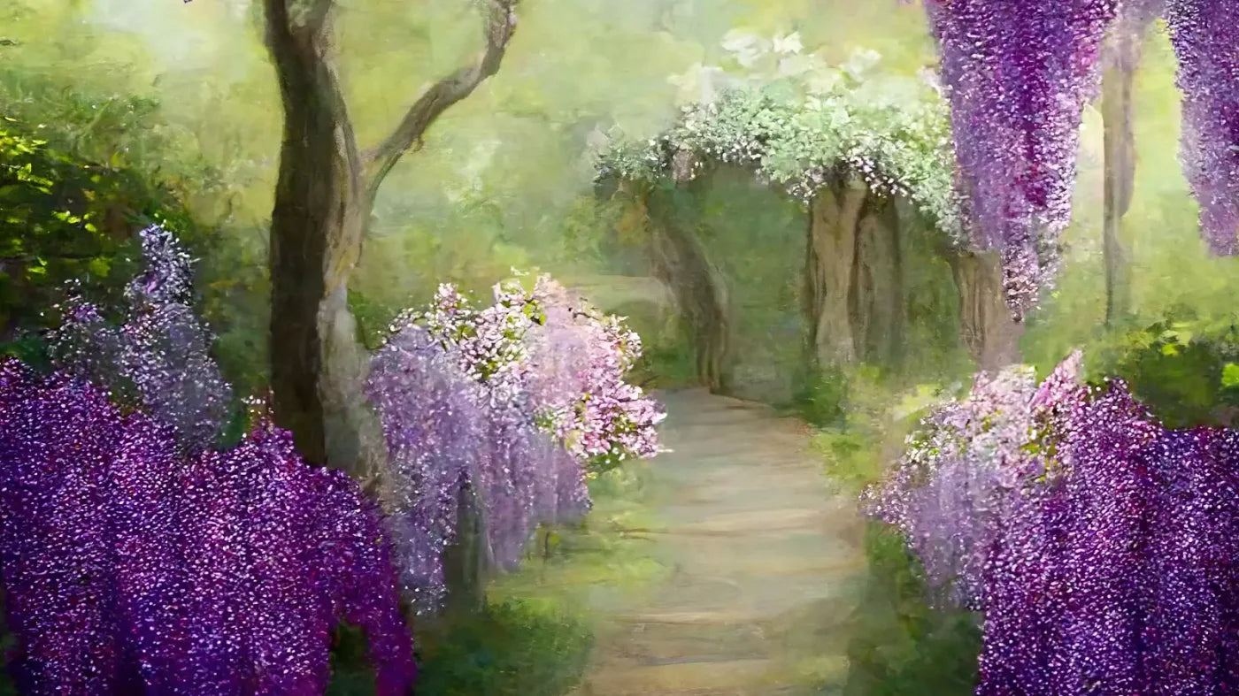 Floral Pathway Ii 14X8 Ultracloth ( 168 X 96 Inch ) Backdrop