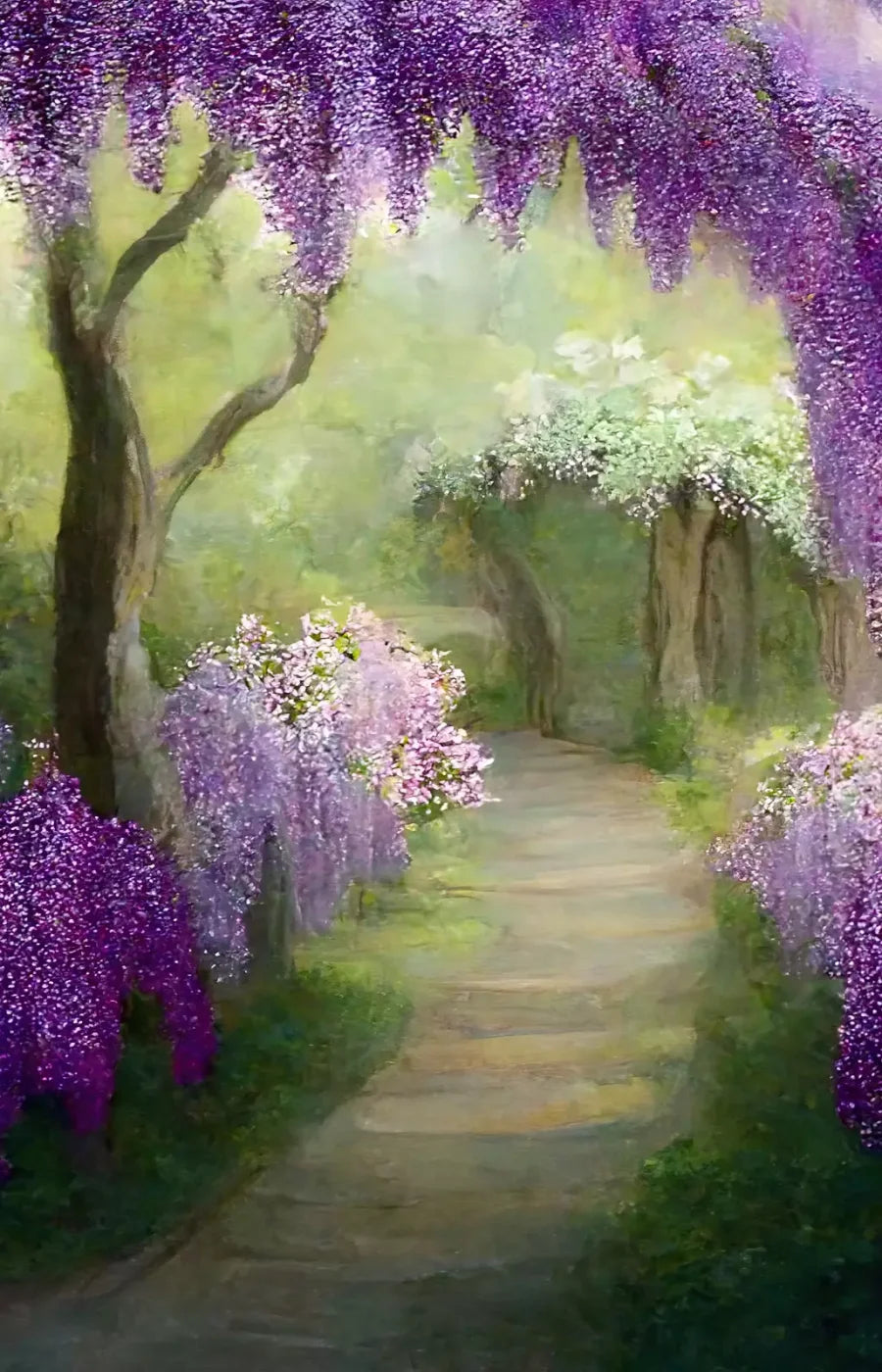 Floral Pathway Ii 8X12 Ultracloth ( 96 X 144 Inch ) Backdrop