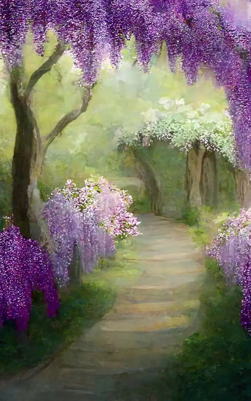 Floral Pathway Ii 9X14 Ultracloth ( 108 X 168 Inch ) Backdrop