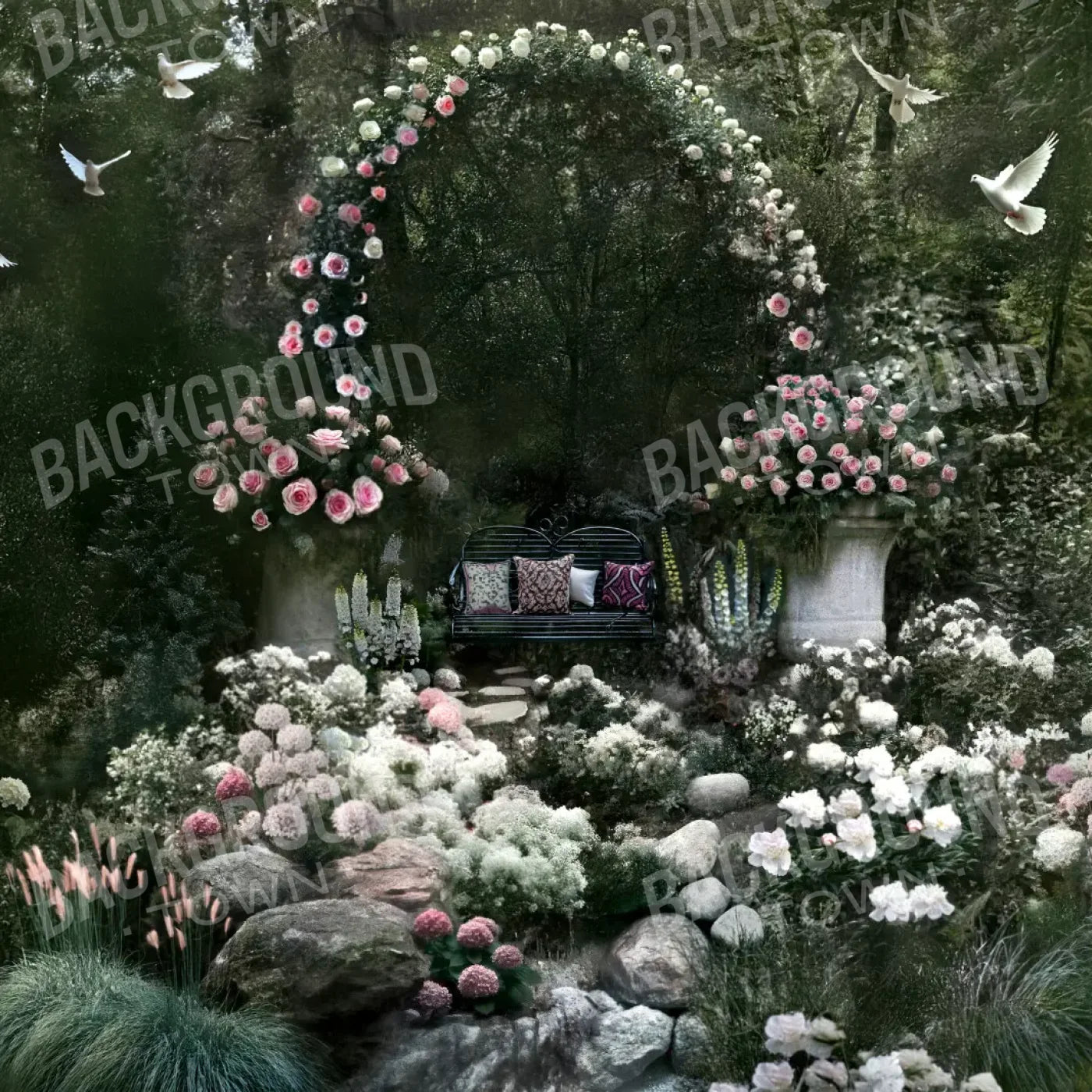 Floral Proposal 10’x10’ UltraCloth (120 x 120 inch) Backdrop