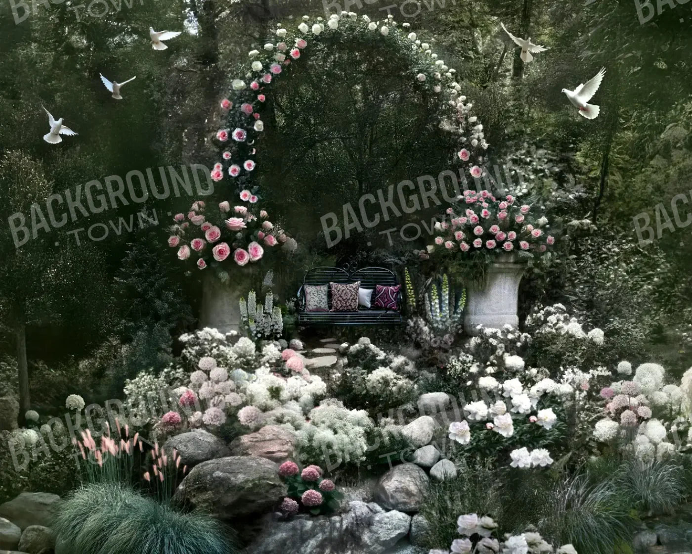 Floral Proposal 10’x8’ Fleece (120 x 96 inch) Backdrop