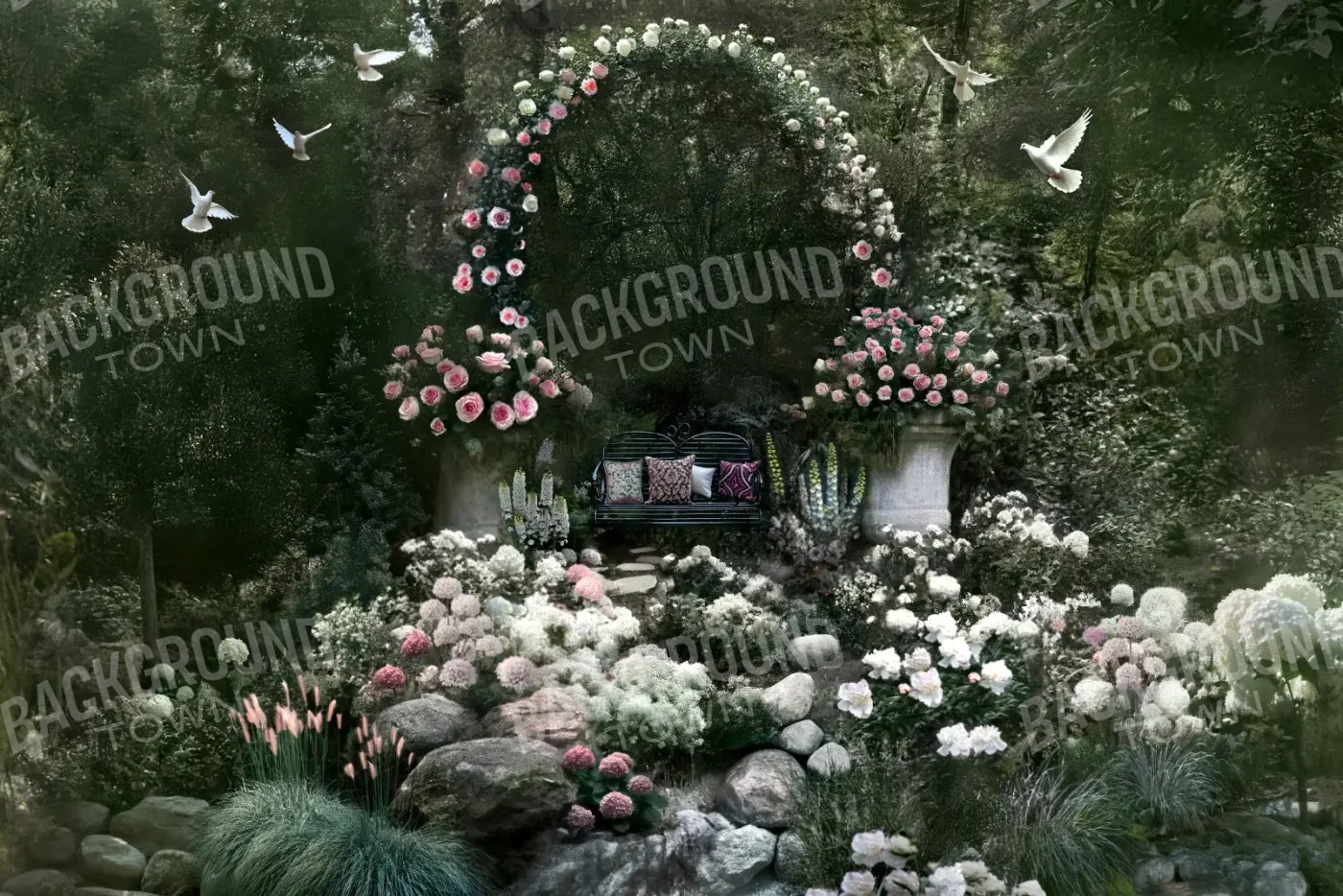 Floral Proposal 12’x8’ UltraCloth (144 x 96 inch) Backdrop