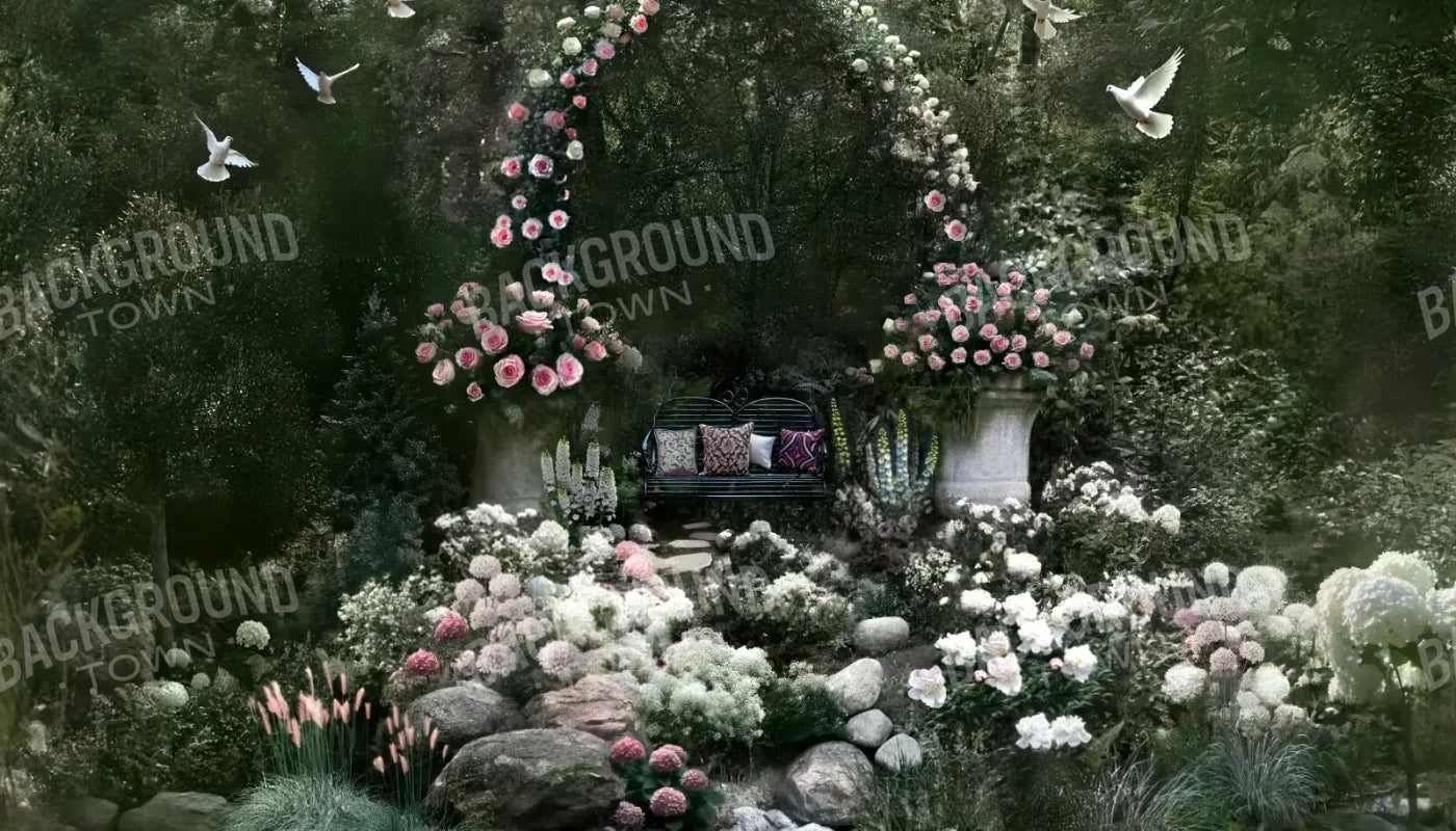 Floral Proposal 14’x8’ UltraCloth (168 x 96 inch) Backdrop