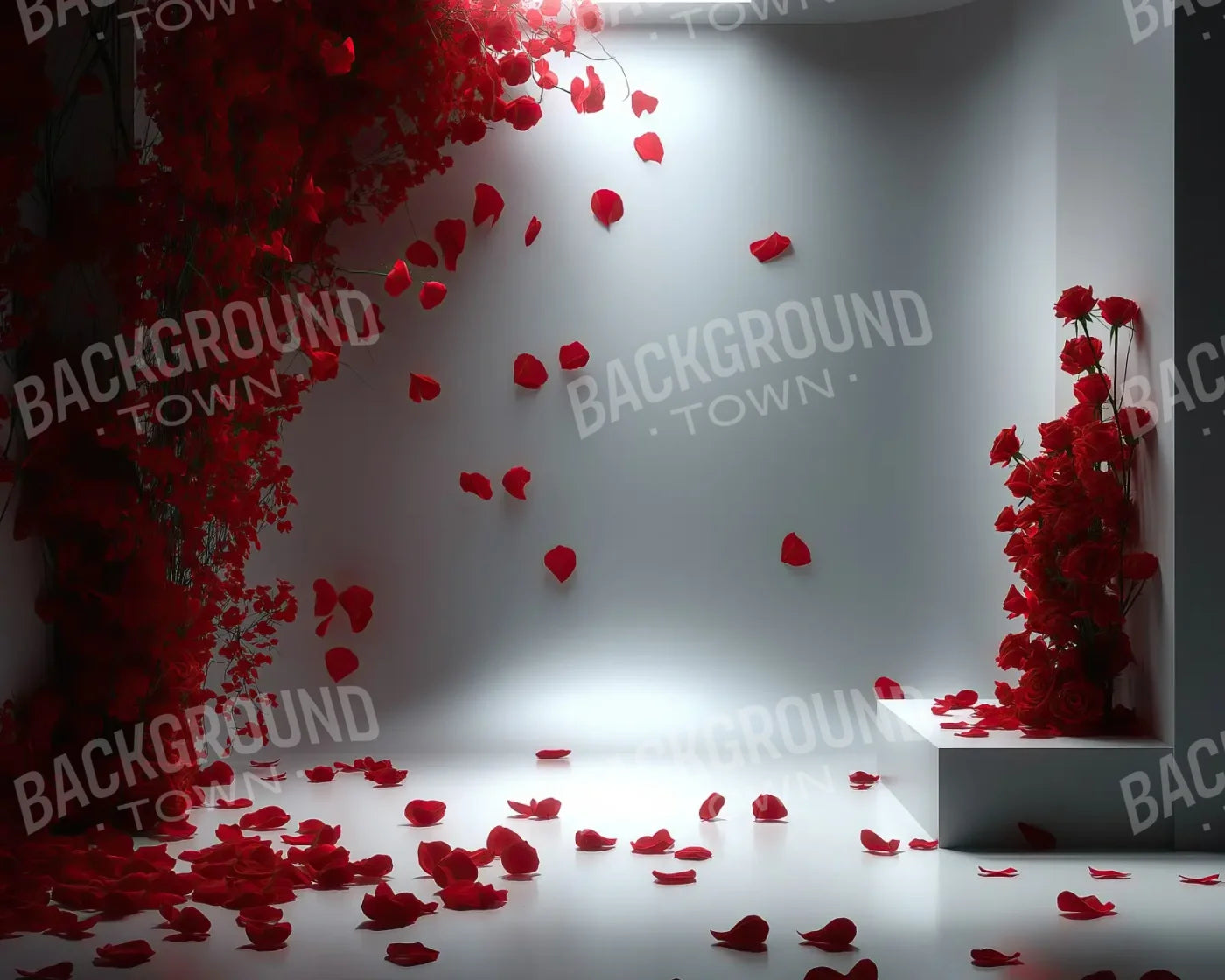 Floral Red Room 10’x8’ Fleece (120 x 96 inch) Backdrop