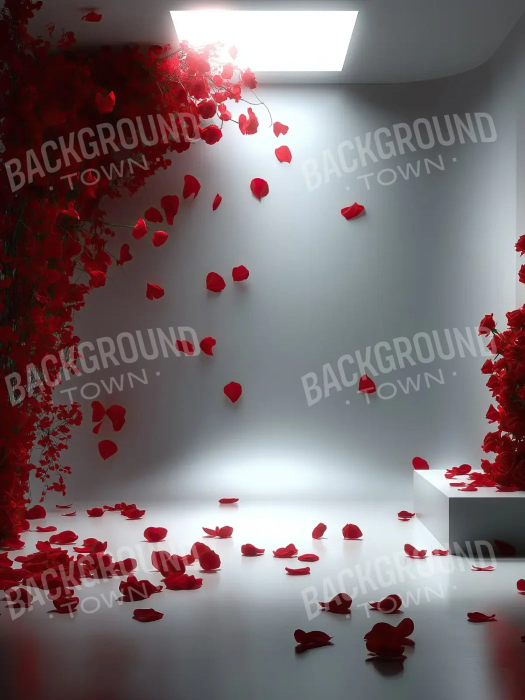 Floral Red Room 5’x6’8 Fleece (60 x 80 inch) Backdrop