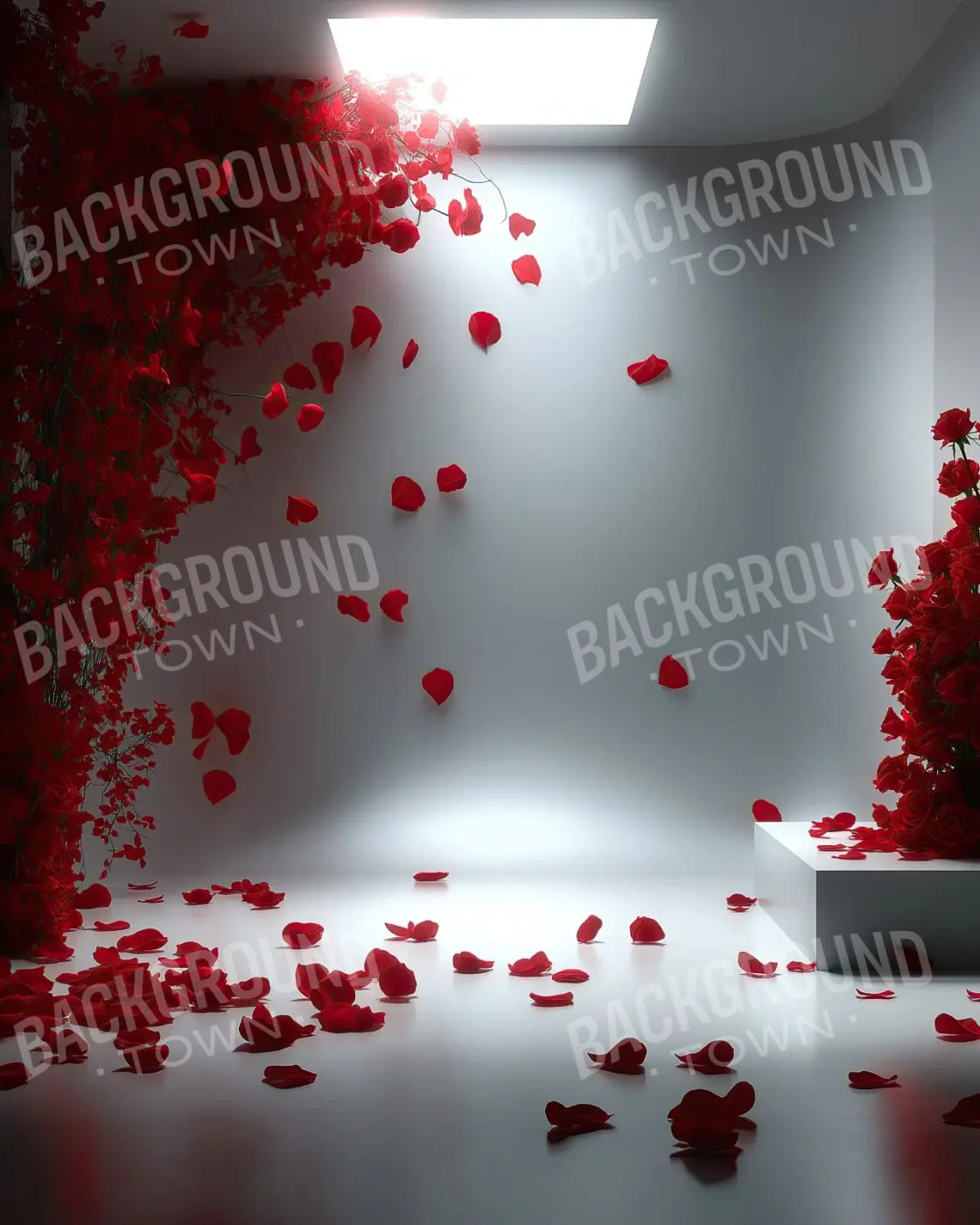 Floral Red Room 8’x10’ Fleece (96 x 120 inch) Backdrop