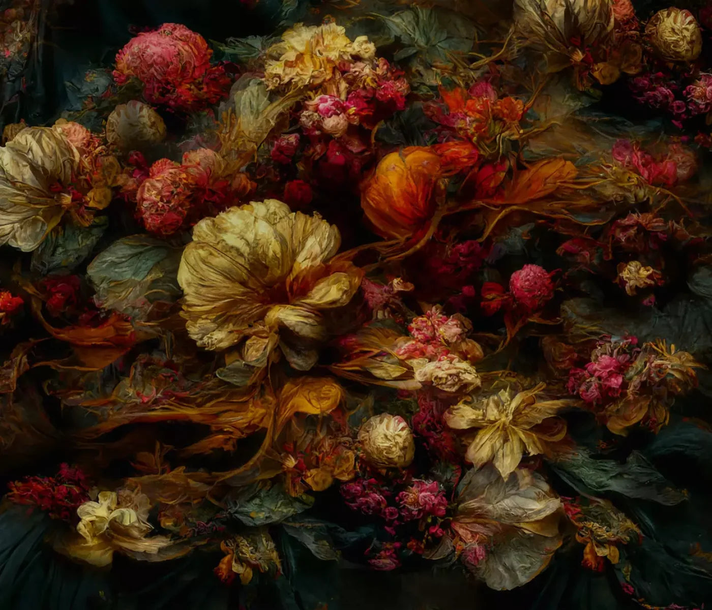 Floral Renaissance 1 12X10 Ultracloth ( 144 X 120 Inch ) Backdrop