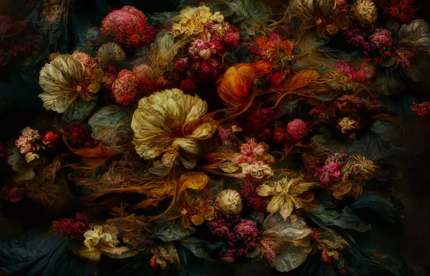 Floral Renaissance 1 12X8 Ultracloth ( 144 X 96 Inch ) Backdrop
