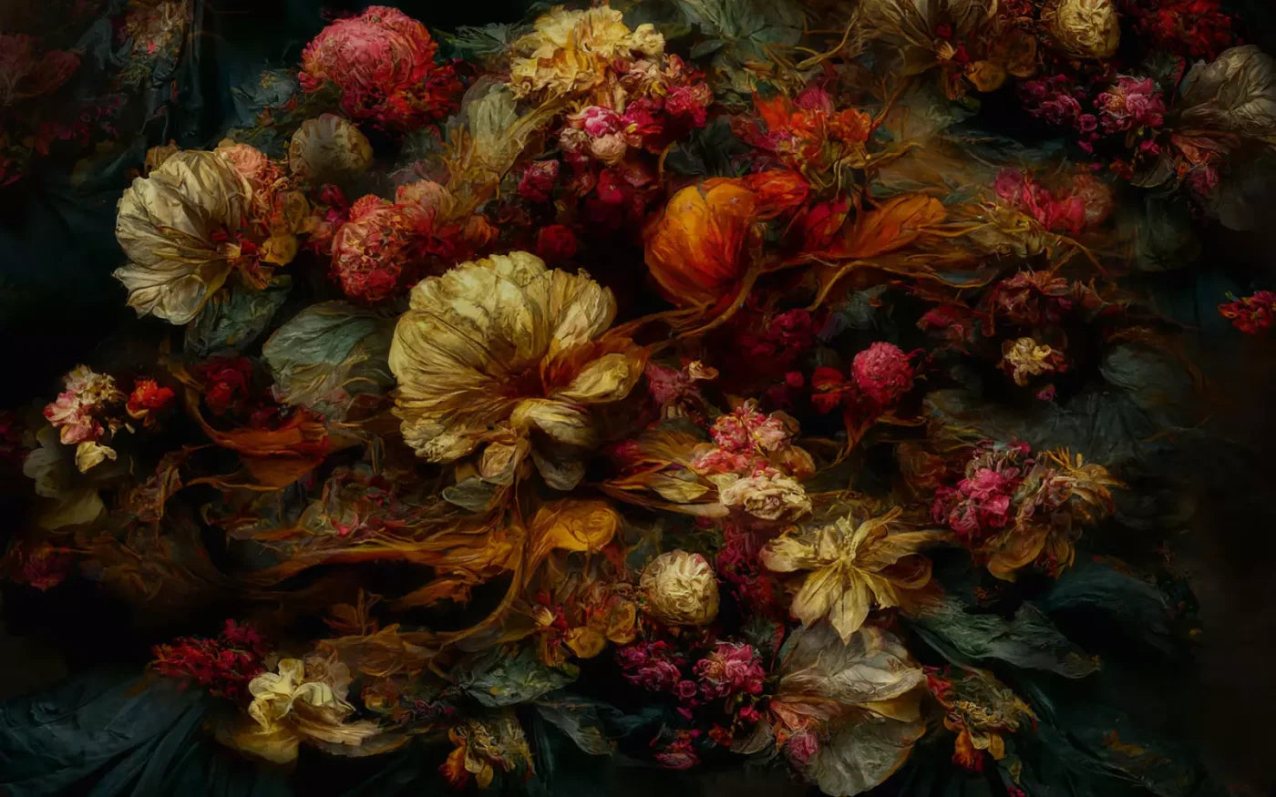 Floral Renaissance 1 14X9 Ultracloth ( 168 X 108 Inch ) Backdrop