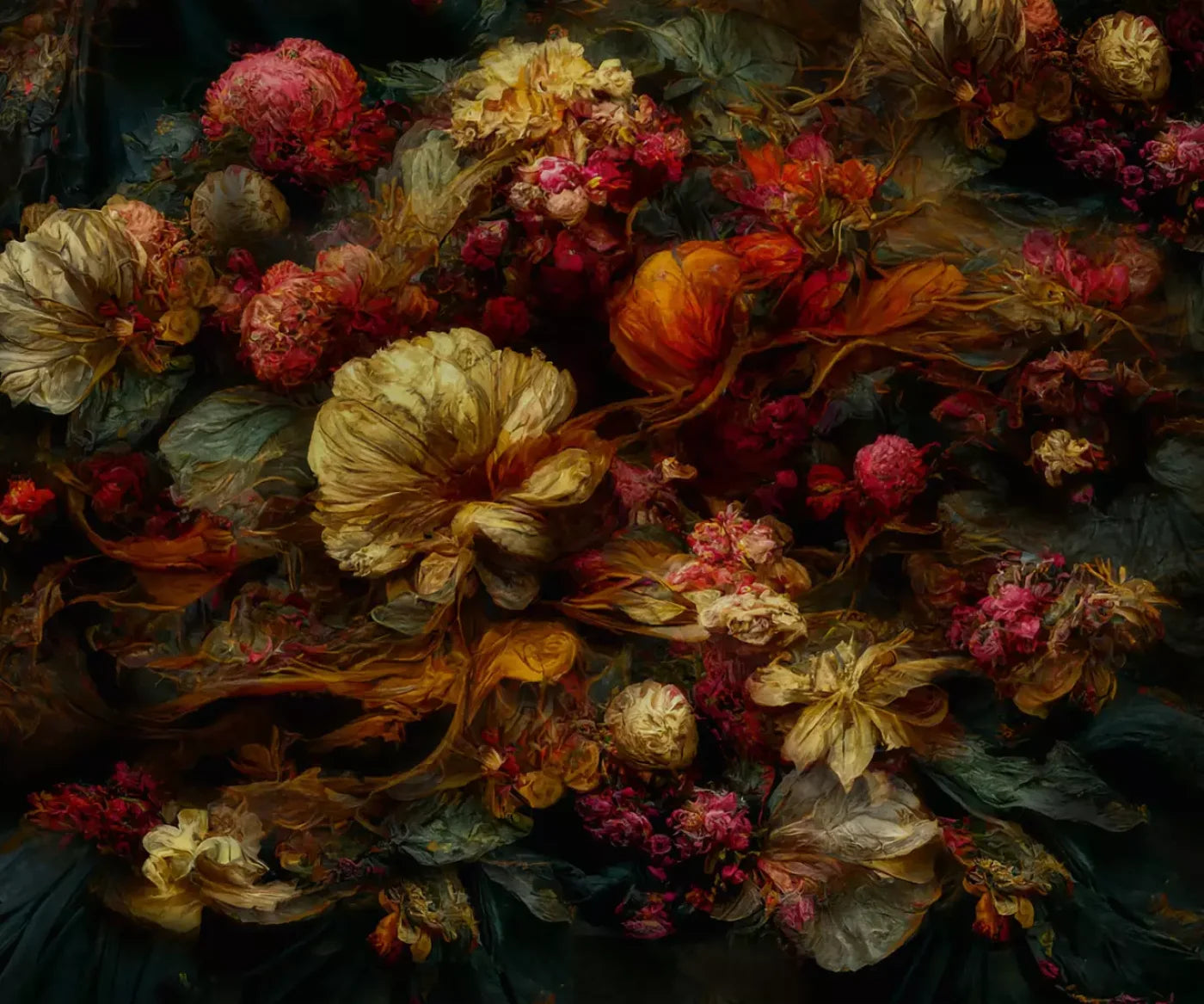 Multi-Color Floral Backdrop for Photography