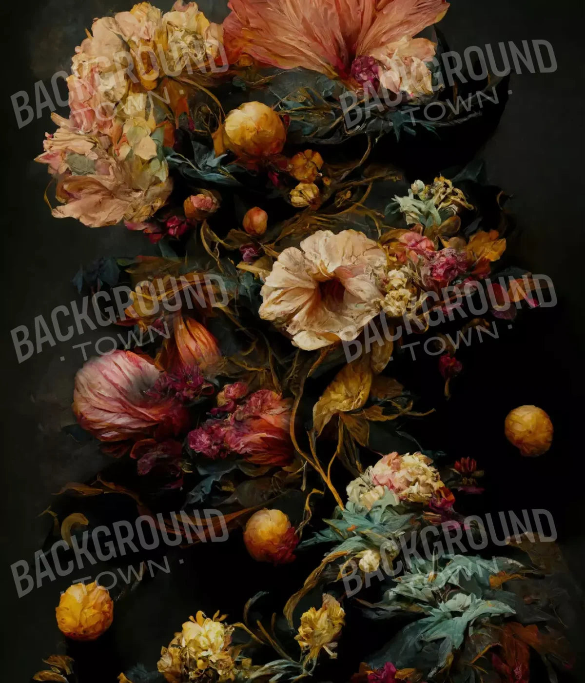 Floral Renaissance Ii 10’X12’ Ultracloth (120 X 144 Inch) Backdrop