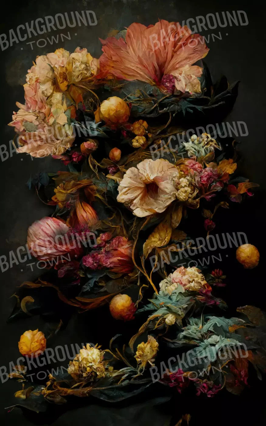 Floral Renaissance Ii 9’X14’ Ultracloth (108 X 168 Inch) Backdrop
