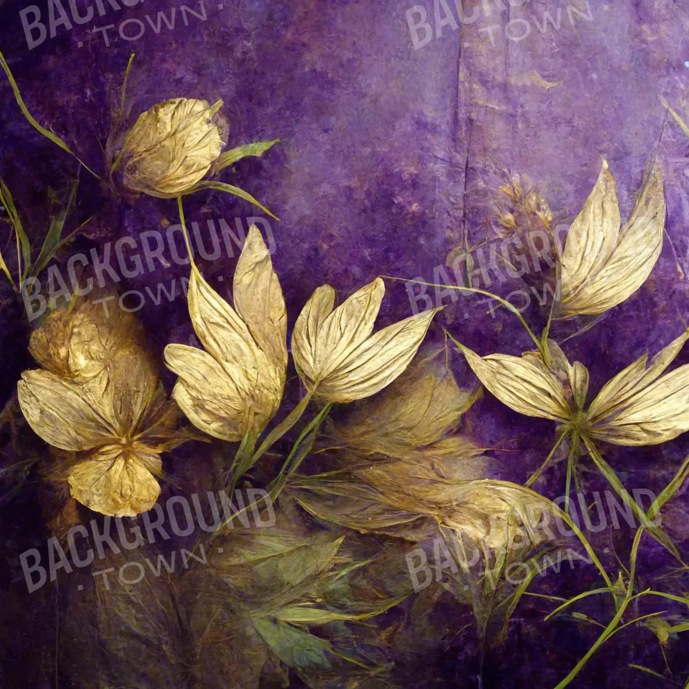 Floral Royalty 8X8 Fleece ( 96 X Inch ) Backdrop