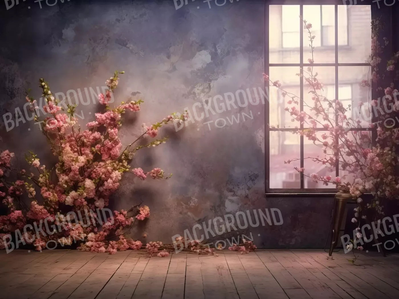 Floral Studio 2 8X6 Fleece ( 96 X 72 Inch ) Backdrop
