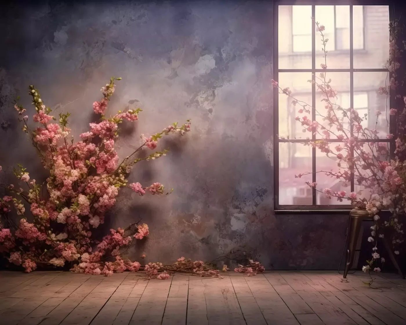 Floral Studio 2 10X8 Fleece ( 120 X 96 Inch ) Backdrop