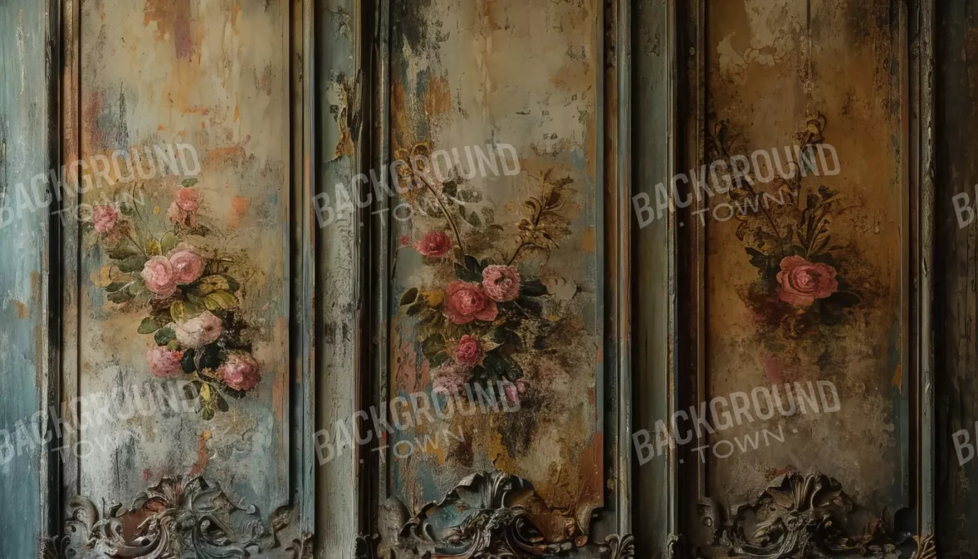 Floral Wall 14’X8’ Ultracloth (168 X 96 Inch) Backdrop