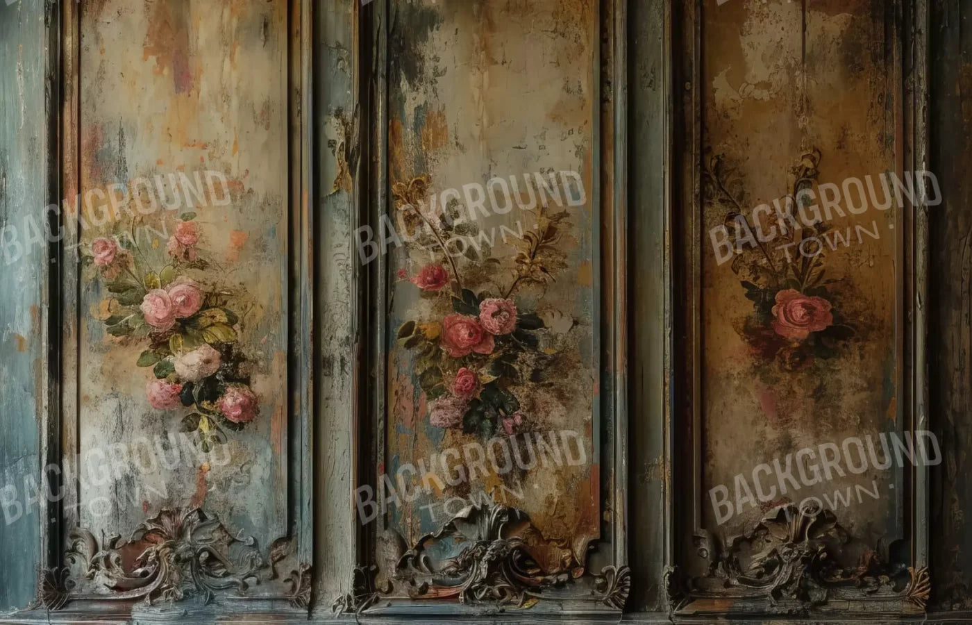 Floral Wall 14’X9’ Ultracloth (168 X 108 Inch) Backdrop